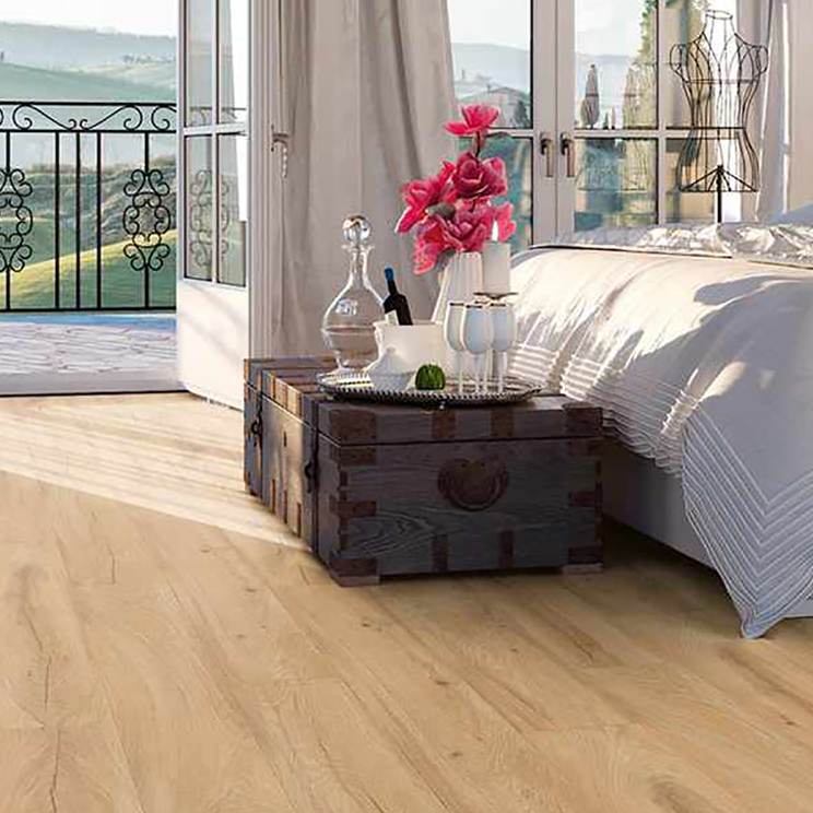 Villa Myfloor ლამინატი ლამინატი ტექნიკური მახასიათებლები&nbsp;
წარმოების ადგილი: გერმანია, My Floor
ცვეთის კლასი (Abrasion resistance): AC5
გამოყენების კლასი (Classification): 33 კლასი
ჩამკეტი სისტემა (Lock): 5G
სისქე 12 მმ
ზომები (Dimensions):
12x188x1,375 მმ


უპირატესობები (Advantages)
არ იკაწრება
იატაკქვეშა გათბობასთან თავსებადი
ბავშვებისა და ცხოველებისთვის უსაფრთხო&nbsp;
მარტივი მოვლა
ნესტგამძლე
დამზადებულია ბუნებრივი და მდგრადი მასალებისგან