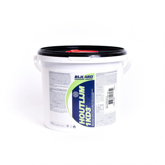 ჰოლანდიური კომპანია BIJLARD-ის წარმოების D3 კატეგორიის წებო 1KD3, რომელიც გამოიყენება ხის და ლამინატის შეერთებების შეწებება/გასამყარებლად.

მისი გამოყენება იცავს პროდუქციას შიდა ცვეთისგან და გადაბმაში უზრუნველყოფს დამატებით რეზისტენტულ შრეს.&nbsp;